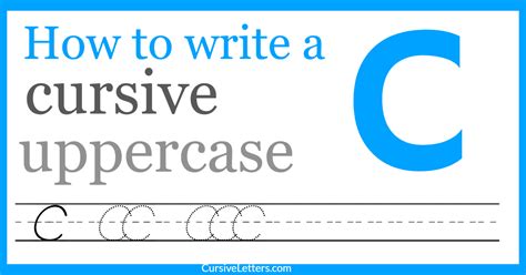 capital c in cursive|Capital Case Cursive Letters (A to Z) → Capital Letter – C .